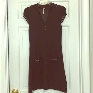 Free People ShortSleeve Wool/Acrylic Sweater Dress